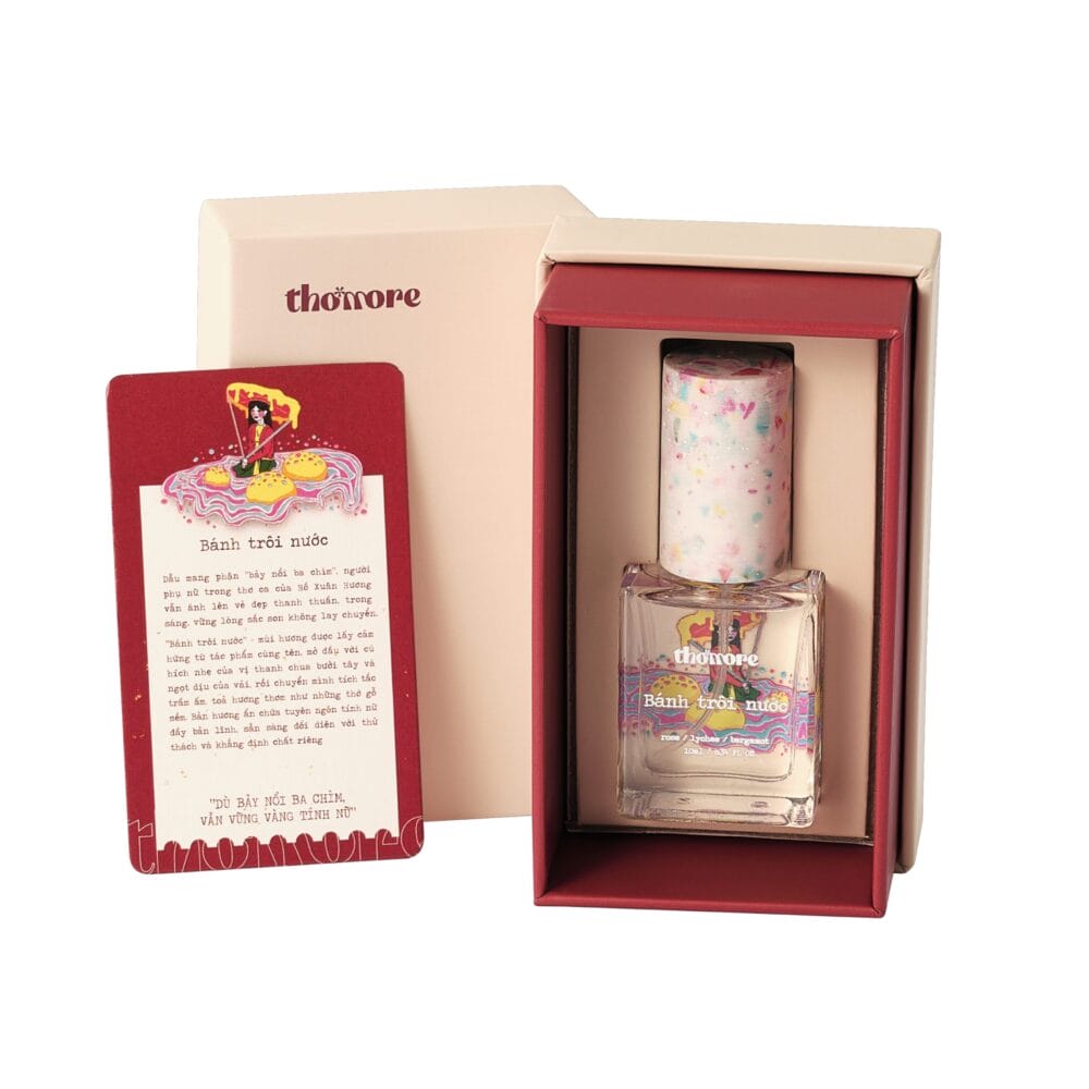 Nước hoa thơmore bánh trôi nước hộp mở 10ml có nền