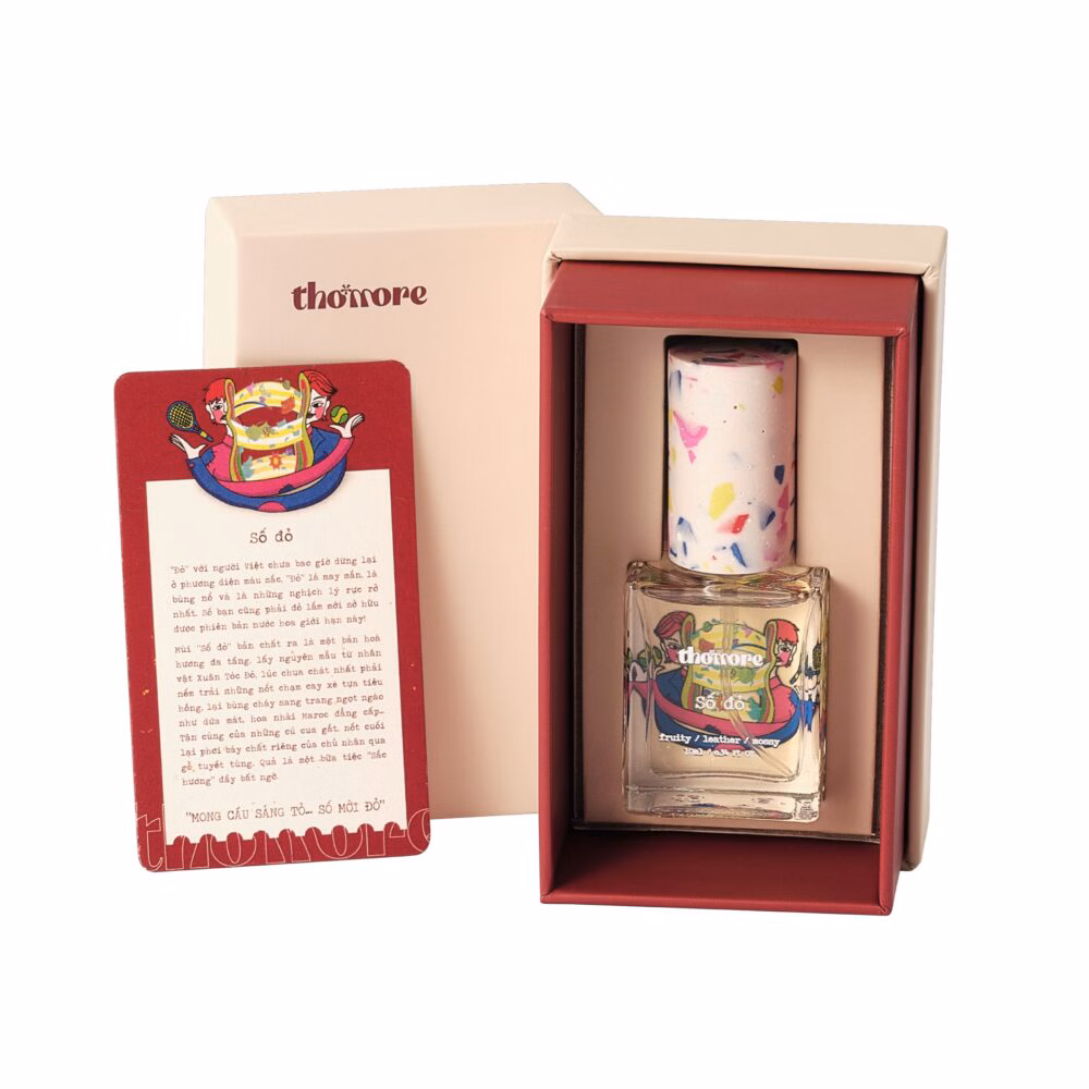Nước hoa thơmore số đỏ hộp mở 10ml có nền