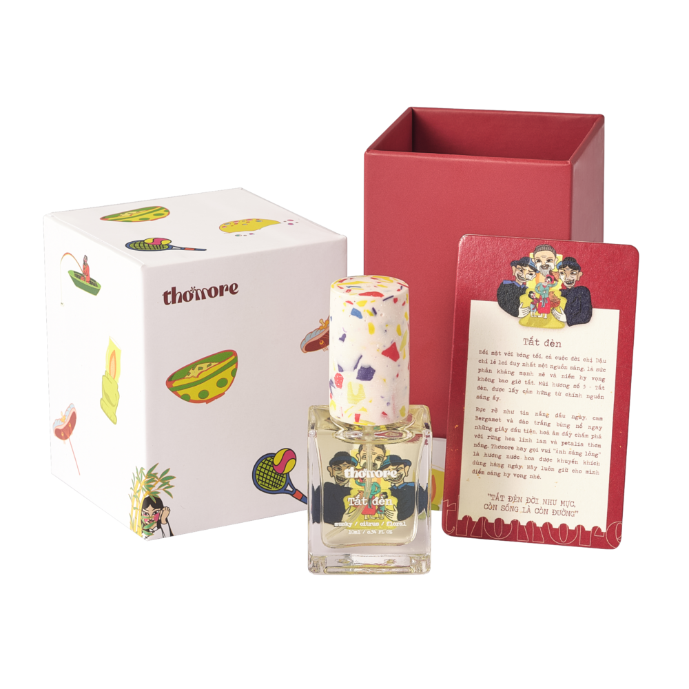 nước hoa thomore blind box tắt đèn