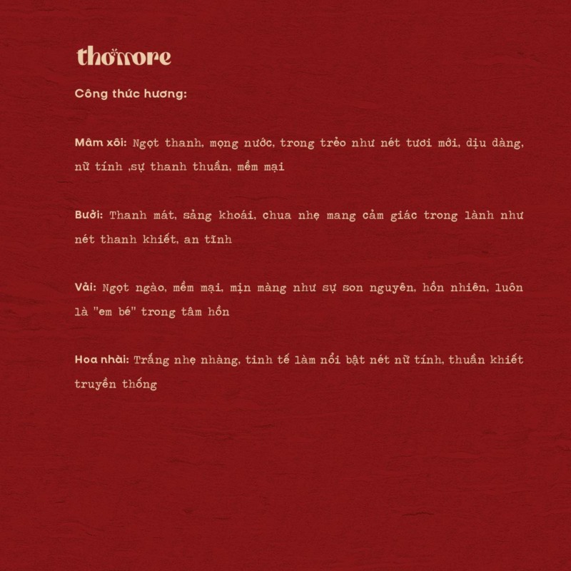 HANH TRINH THUONG HIEU THOMORE VA BO SUU TAP DAU TIEN NOT HUONG VAN CHUONG VIET NAM CAM NHAN BANH TROI NUOC 1