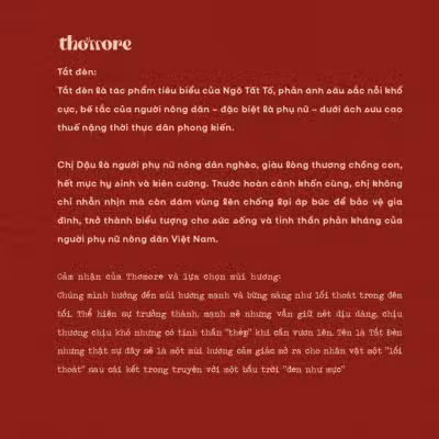 HANH TRINH THUONG HIEU THOMORE VA BO SUU TAP DAU TIEN NOT HUONG VAN CHUONG VIET NAM CAM NHAN TAT DEN