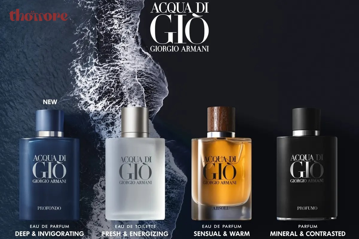 Hãng nước hoa Giorgio Armani nổi tiếng của Ý