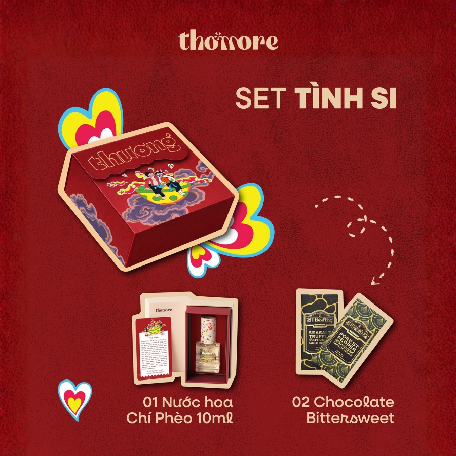 Alternative view of Quà Tặng Valentine Bạn Trai - Set TÌNH SI Thơmore x Bittersweet - Nước hoa & Chocolate Thủ Công