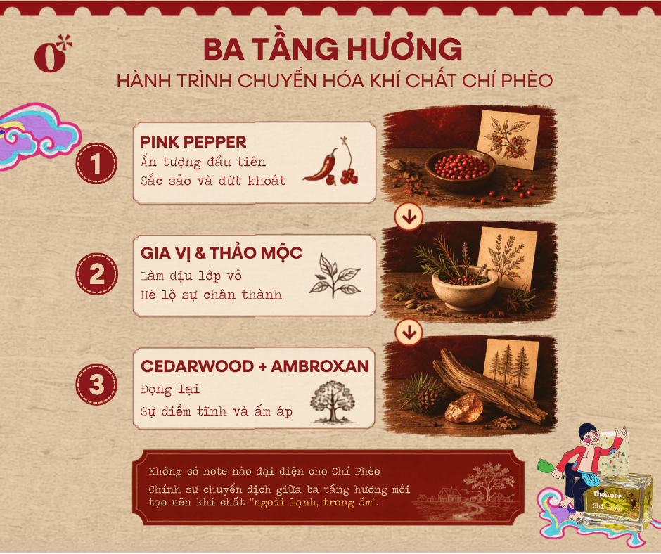 Nước hoa Chí Phèo có mùi gì? Vì sao mang phong cách "ngoài lạnh, trong ấm"? 5 Ba Tầng Hương Chuyển Hóa Hình Tượng Chí Phèo